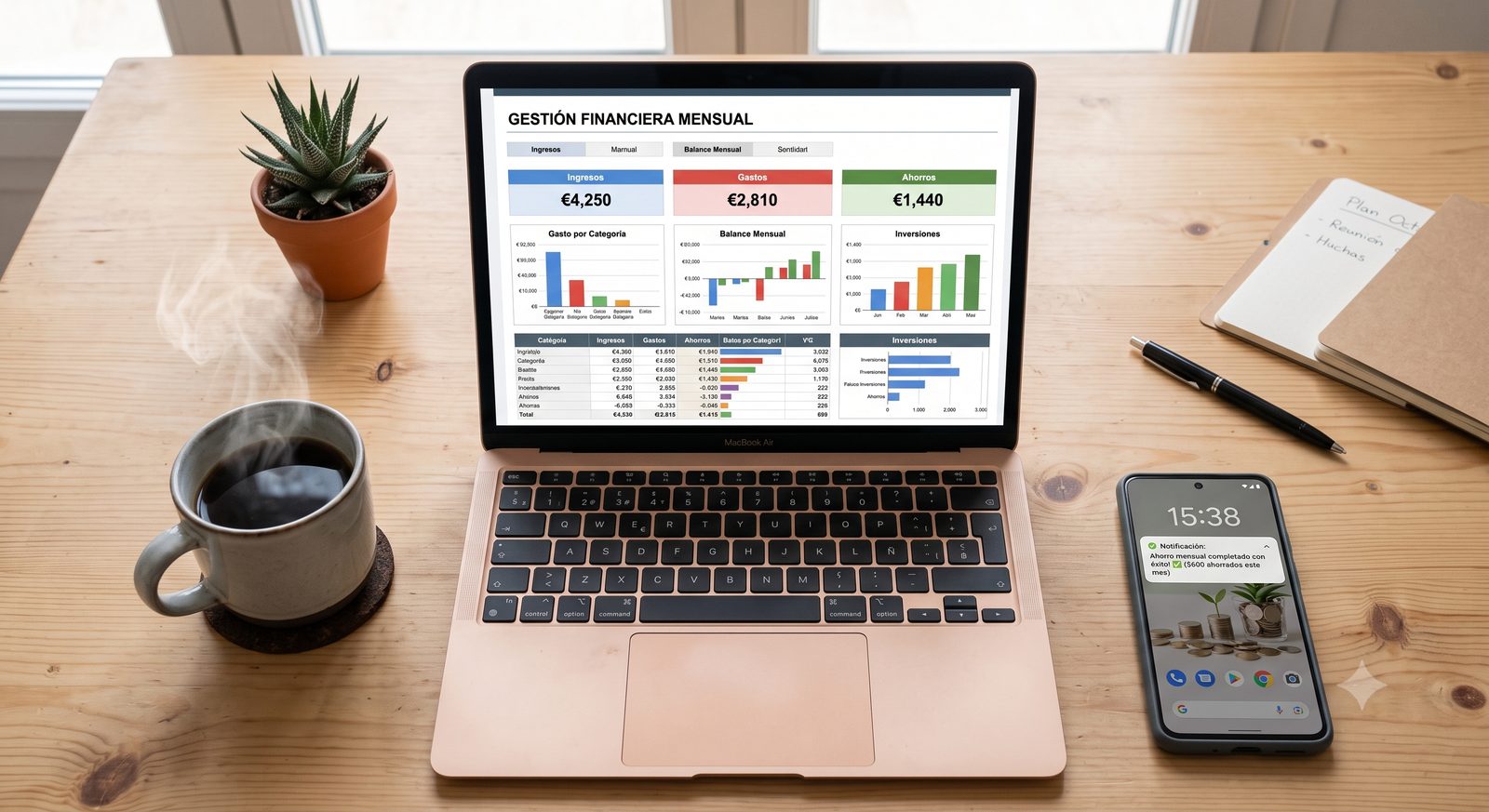 Herramientas de automatización financiera casera y apps para gestionar dinero en piloto automático