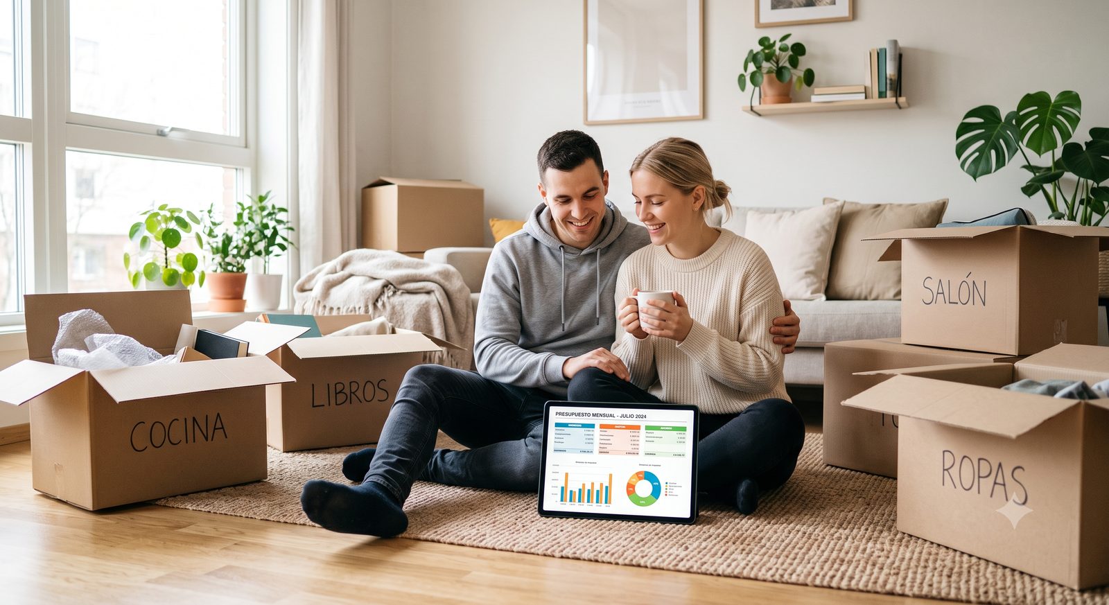 Finanzas para parejas que se van a vivir juntas: cómo repartir gastos
