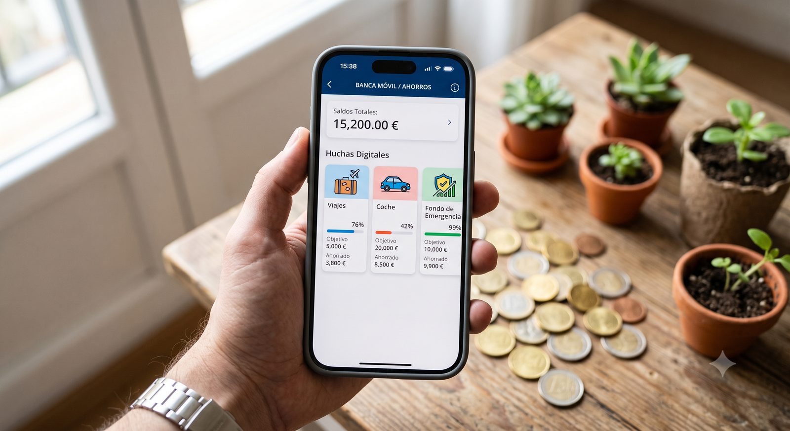 Método de los sobres digitales para microahorro y finanzas personales
